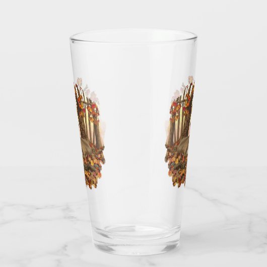 Whitetail Herten in Herfst New England Herfst Kleu Glas (Rechts)