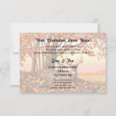 Whitetail Herten in Herfst New England Herfst Kleu Kaart (Achterkant)