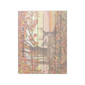 Whitetail Herten in Herfst New England Herfst Kleu Notitieblok (Linkerzijde)