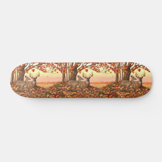 Whitetail Herten in Herfst New England Herfst Kleu Persoonlijk Skateboard (Horizontaal)