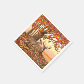 Whitetail Herten in Herfst New England Herfst Kleu Servet (Hoek)