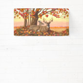 Whitetail Herten in Herfst New England Herfst Kleu Spandoek (Insitu)