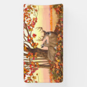 Whitetail Herten in Herfst New England Herfst Kleu Spandoek (Verticaal)