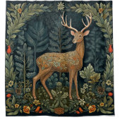 Whitetail herten in het bos douchegordijn (Voorkant)