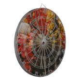 Whitetail in het najaar dartbord (Voorkant Links)