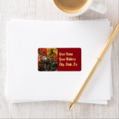 Whitetail in het najaar etiket (Insitu)