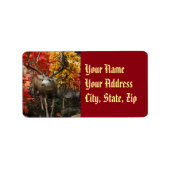 Whitetail in het najaar etiket (Voorkant)