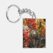 Whitetail in het najaar sleutelhanger (Voorkant Links)