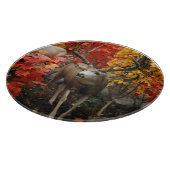 Whitetail in het najaar snijplank (Hoek)