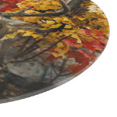 Whitetail in het najaar snijplank (Hoek)