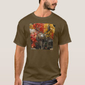 Whitetail in het najaar t-shirt (Voorkant)