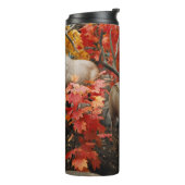 Whitetail in het najaar thermosbeker (Gedraaid links)