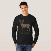 Whitetail Junkie Trophy Buck Deer Hunting T-shirt (Voorkant volledig)
