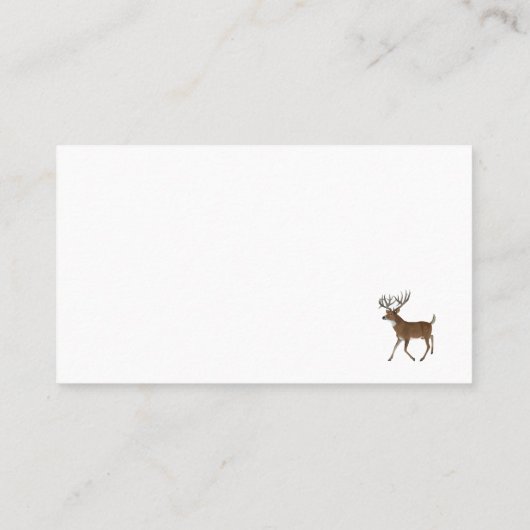 Whitetail Trophy Deer Visitekaartje (Achterkant)