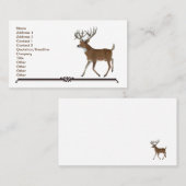 Whitetail Trophy Deer Visitekaartje (Voorkant / Achterkant)