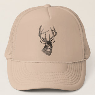 WhiteTailed Deer Head Trucker Pet