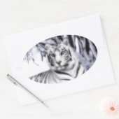 WhiteTiger Ovale Sticker (Envelop)