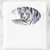 WhiteTiger Ovale Sticker (Tas)