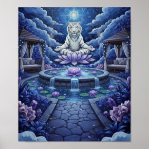 WhiteTigerMeditatie Poster