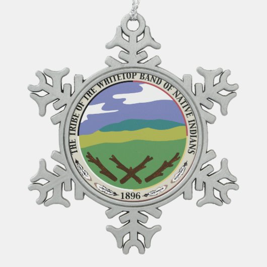 Whitetop Tribe Snowflake Ornament (Voorkant)