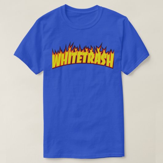 Whitetrash Skateboarding humor amp Thrasher grappi T-shirt (Design voorkant)