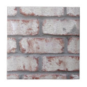 Whitewash Brick Wall Tegeltje (Voorkant)