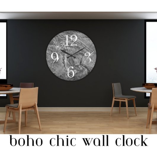 Whitewash County Wood Farmhouse Large Clock Grote Klok