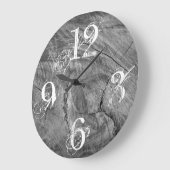 Whitewash County Wood Farmhouse Large Clock Grote Klok (Hoek)