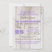 Whitewash Lila rustieke bevestiging Kaart (Voorkant)