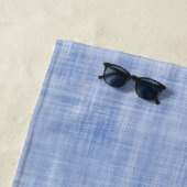 Whitewash Linnen Blauw Wit NAAM Jongens Preppy Zui Strandlaken (In situ)