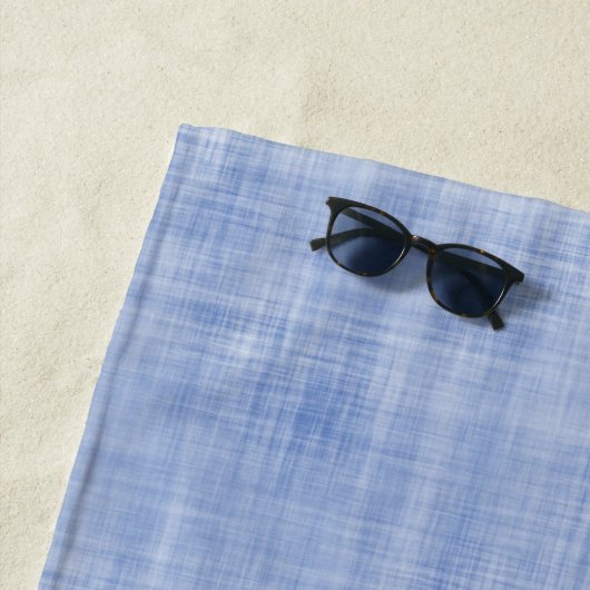 Whitewash Linnen Blauw Wit NAAM Jongens Preppy Zui Strandlaken (In situ)