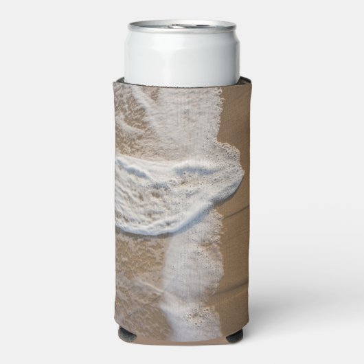 Whitewash op strand seltzer blikjeskoeler (Seltzer Voorkant)