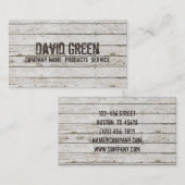 Whitewash Wood Carpentry handyman constructie Visitekaartje (Voorkant / Achterkant)