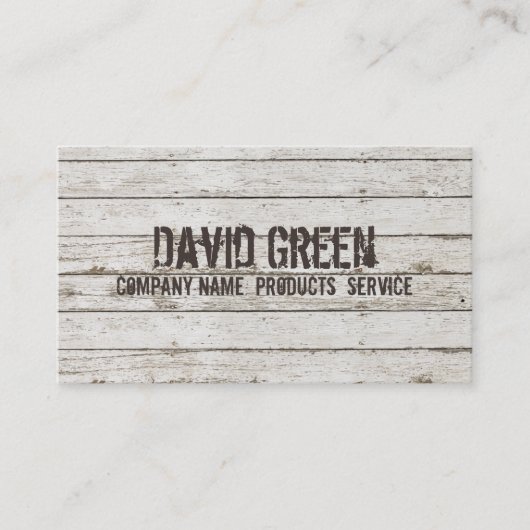 Whitewash Wood Carpentry handyman constructie Visitekaartje (Voorkant)