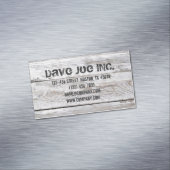 Whitewash Wood Carpentry handyman constructie Visitekaartje Magneet (Voorbeeld)