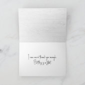 Whitewash Wood Hartelijk dank Kaart (Binnen)