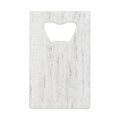 Whitewashed Wood gepersonaliseerde bruidsfeestje Creditkaart Flessenopener (Achterkant)