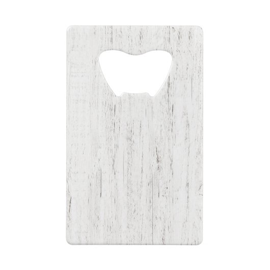 Whitewashed Wood gepersonaliseerde bruidsfeestje Creditkaart Flessenopener (Achterkant)