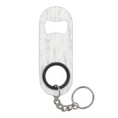 Whitewashed Wood gepersonaliseerde bruidsfeestje Mini Flessenopener (Achterkant)