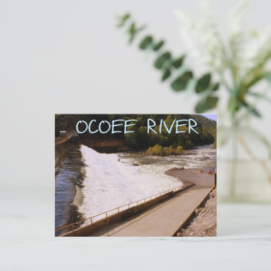 Whitewater bij de rivier de Ocoee Briefkaart (Staand voorkant)