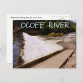 Whitewater bij de rivier de Ocoee Briefkaart (Voorkant / Achterkant)