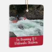 Whitewater Christmas Your Own Foto Keramisch Ornament (Rechts)
