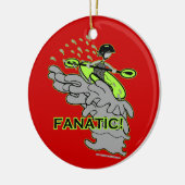 Whitewater Fanatic. Keramisch Ornament (Links)