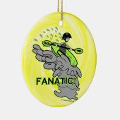 Whitewater Fanatic. Keramisch Ornament (Rechts)