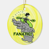 Whitewater Fanatic. Keramisch Ornament (Links)