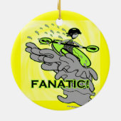 Whitewater Fanatic. Keramisch Ornament (Achterkant)