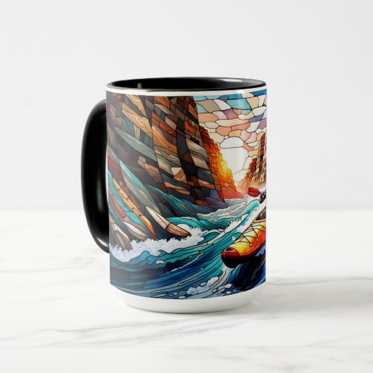 Whitewater kajakken in canyon mok (Voorkant links)