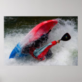 Whitewater Kayak Foto Poster (Voorkant)