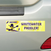 Whitewater Kayak! Kleding en dergelijke Bumpersticker (Op auto)