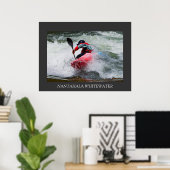Whitewater Kayak Poster (Thuiskantoor)